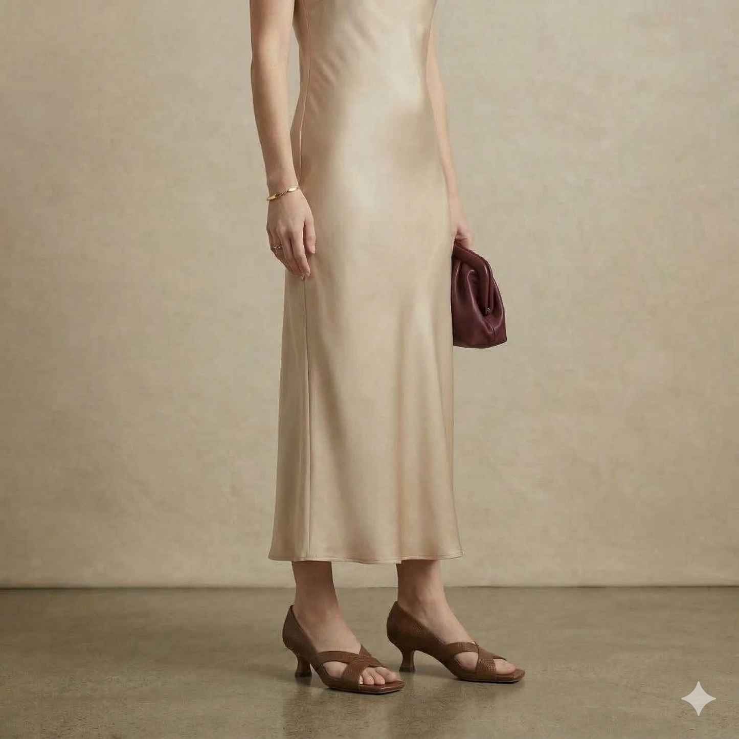 The Cross Front Heel (Brown)
